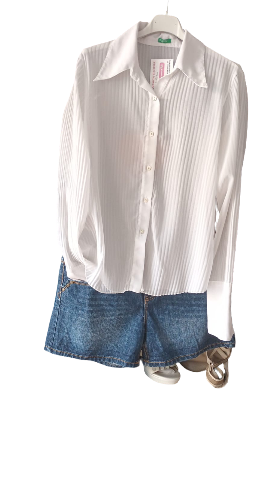 Camicia e shorts donna vendibile singolarmente